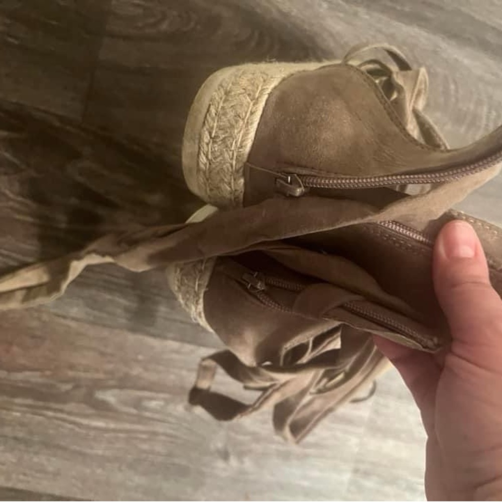 Torrid platform lace up sandals